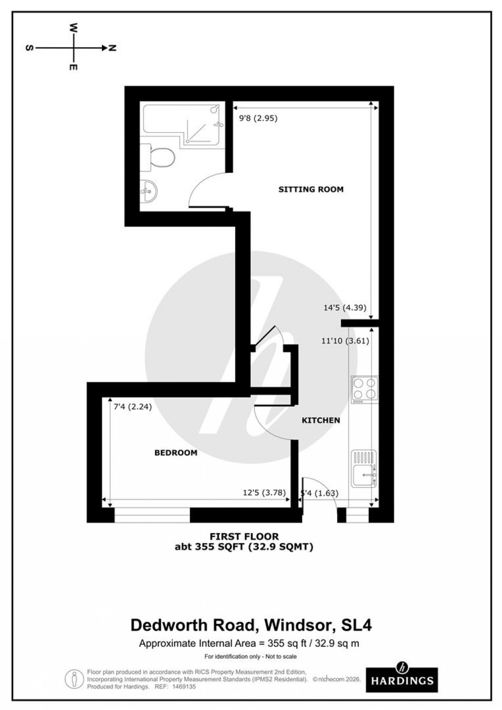Floorplan for Dedworth Road, Windsor