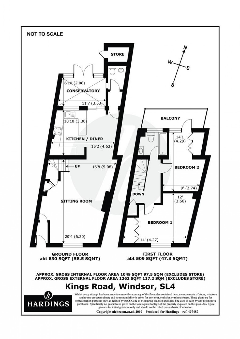 Floorplan for Kings Road, Windsor