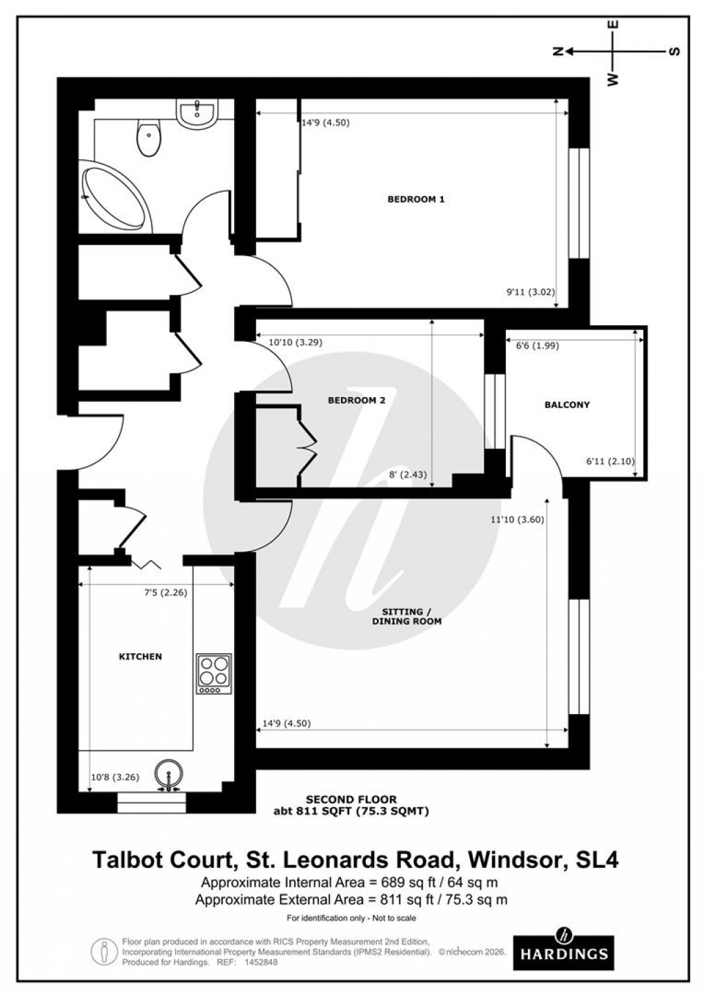 Floorplan for St. Leonards Road, Windsor