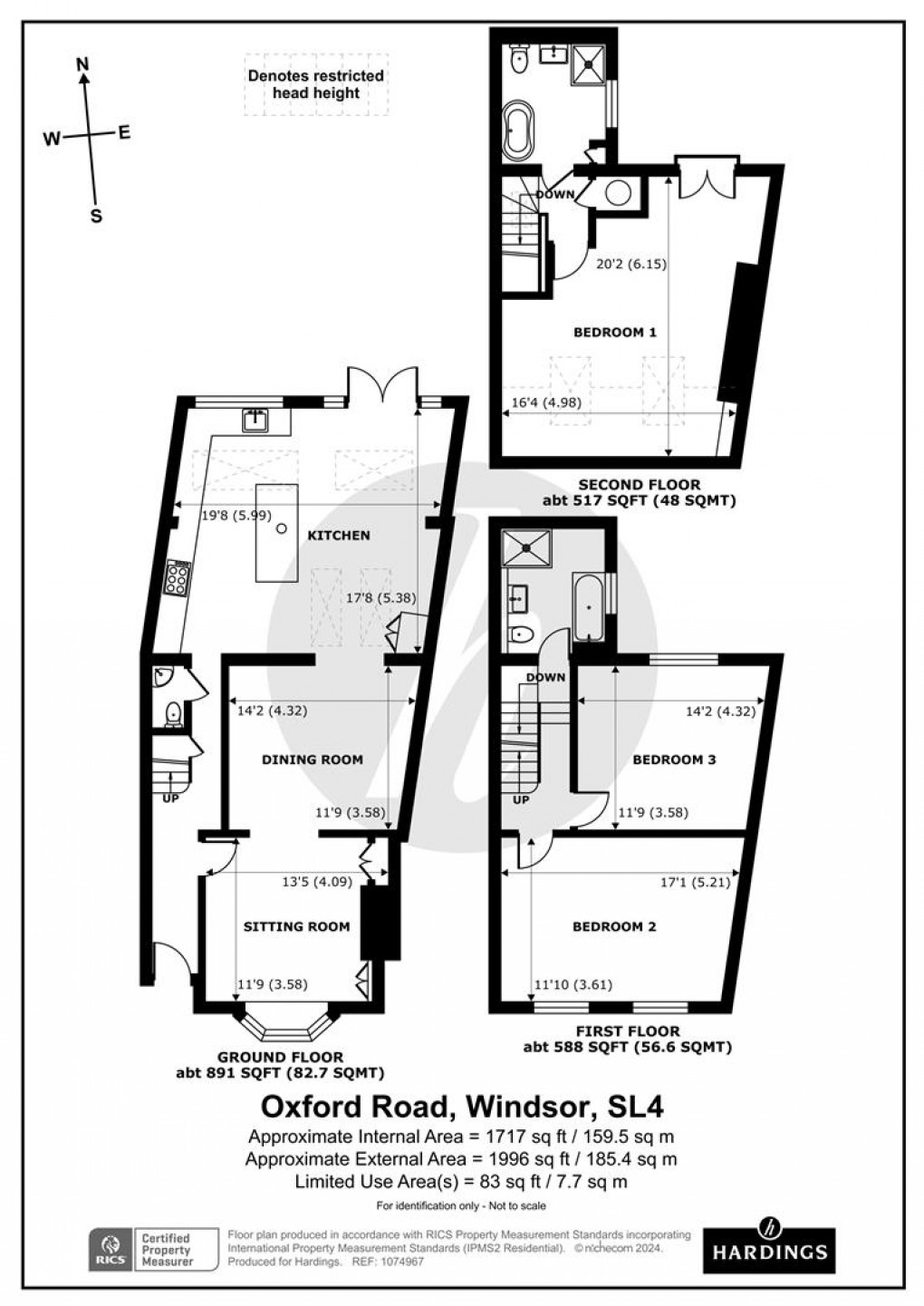 Floorplan for Oxford Road, Windsor, Berkshire