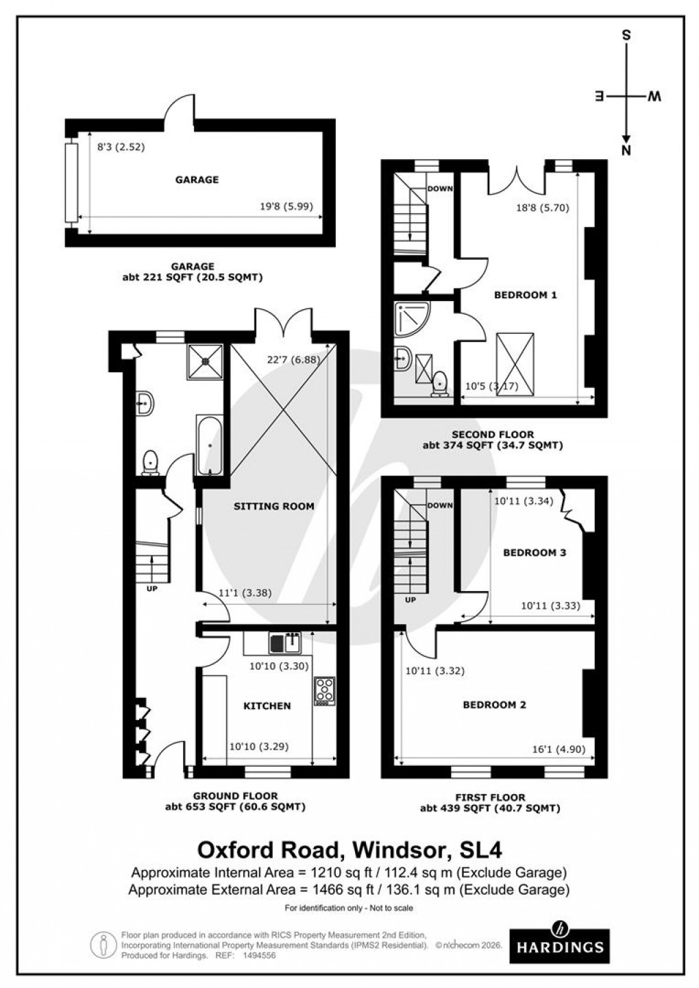 Floorplan for Oxford Road, Windsor