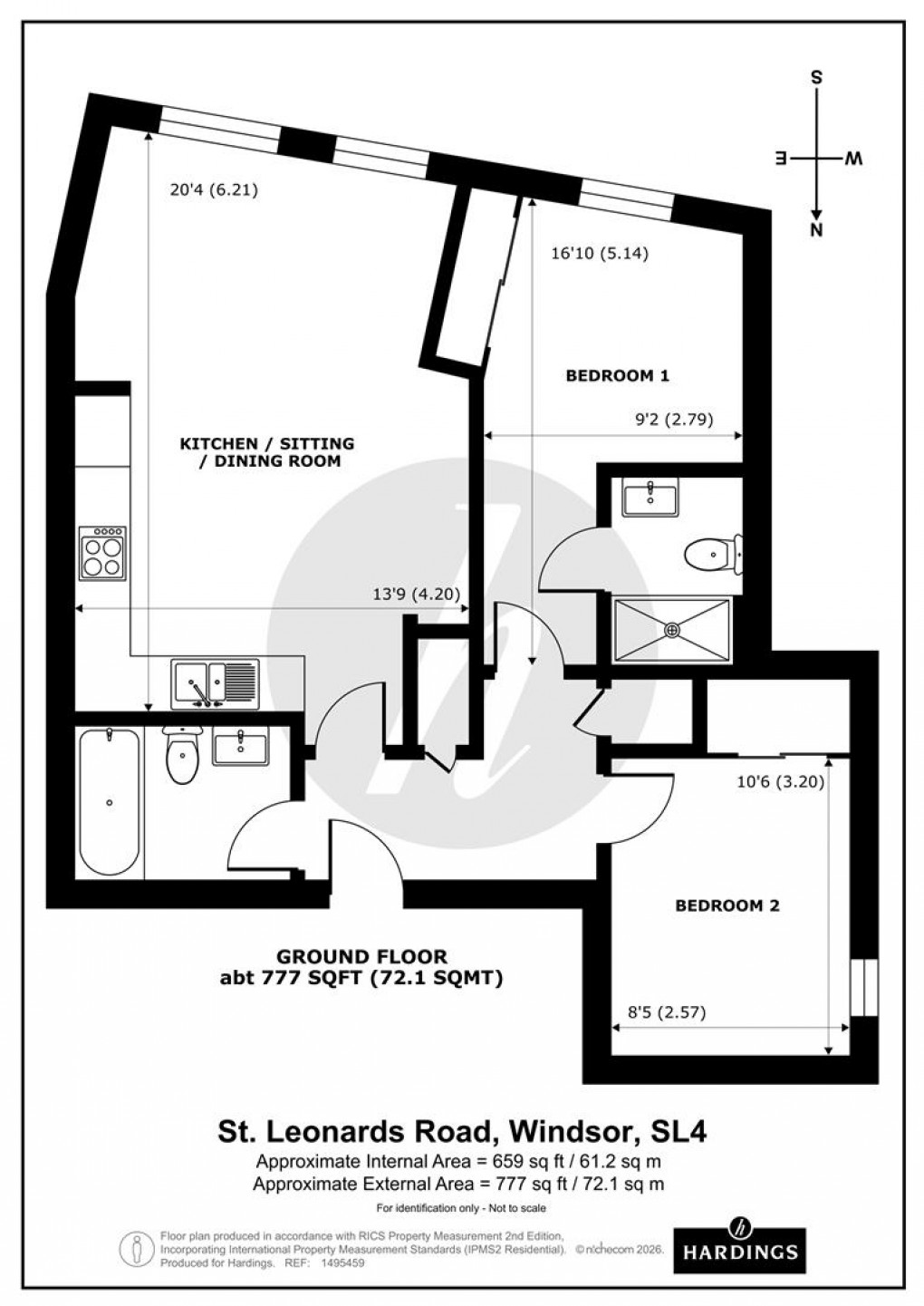 Floorplan for St. Leonards Road, Windsor