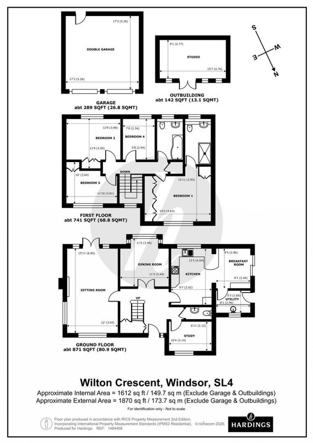 Floorplan for Wilton Crescent, Windsor