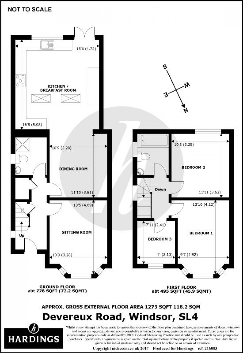 Floorplan for Devereux Road, Windsor